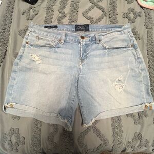 Lucky Brand Light Blue Distressed Jean Shorts